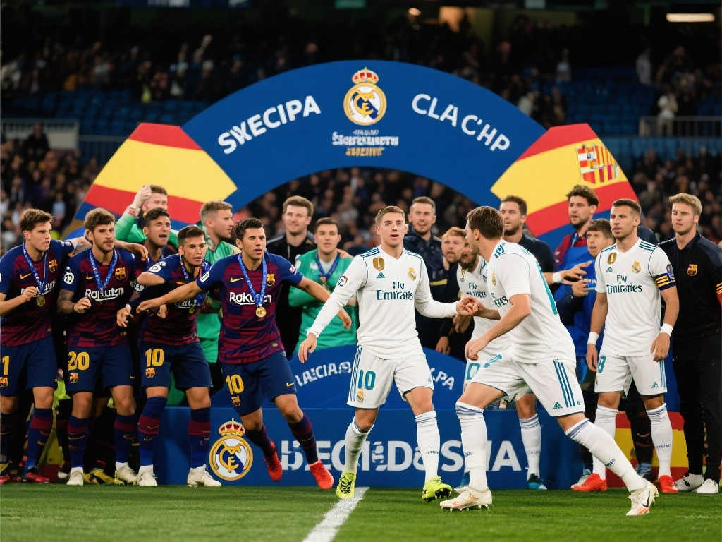 西超杯冠军榜：巴萨领跑夺冠次数，皇马紧随其后